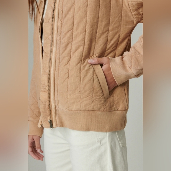 Lucky Brand Women's Quilted Zip-Up Jacket - macchiato - Picture 5 of 11